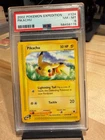 PSA 8 Pikachu 124/165 Non - Holo Expedition 2002 Pokemon NEAR MINT