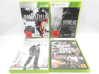 Xbox 360 GTA + Def Jam + Medal of Honor + Battelfield 2 Bundle /R5F11