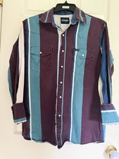 Wrangler Brushpopper Western Vintage Shirt Medium