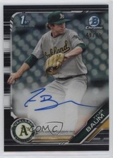 2019 Bowman Draft Chrome Pick Black Refractor 49/75 Tyler Baum #CDA-TB Auto 13c1