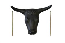 AJ Tack Adult Size 20" Horn Spread Steer Head Roping Dummy