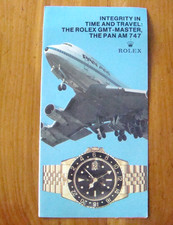 Original Vintage 1980's Rolex GMT-Master Ad Pamphlet!