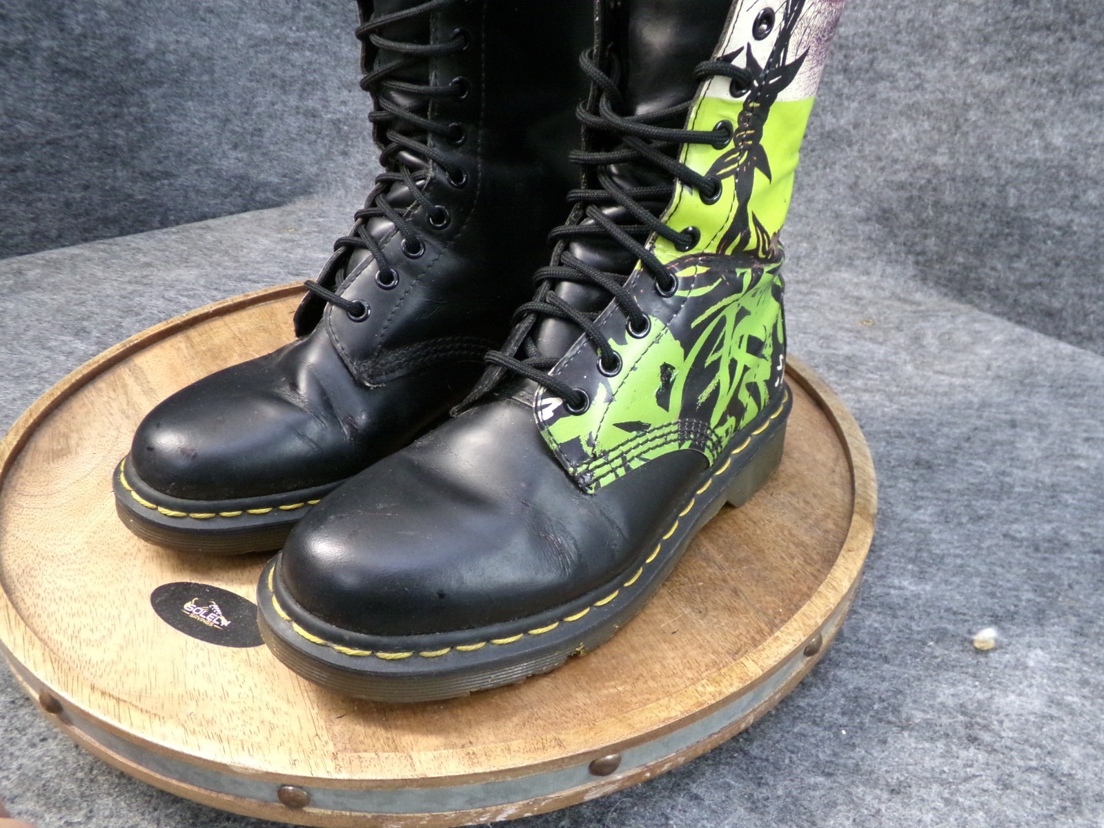 Dr Martens 1914 Made in England Eye Barbed Wire Eyeball Size UK 5 US 7 Graffiti image 6