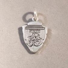 .925 Sterling Silver MT RAINIER MARMOT CHARM National Park Entrance New 925 NA09