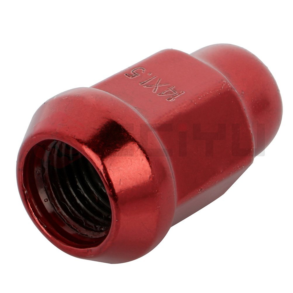 20 Red Thread Pitch 14x1.5mm Lug Nuts Fits Toyota Tundra Sequoia