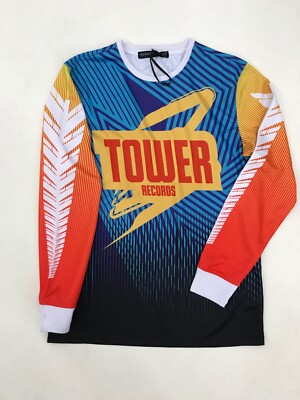 Hudson Outerwear TW Moto Racing L/S Shirt Aqua Purple Mens Sample Large Nice New