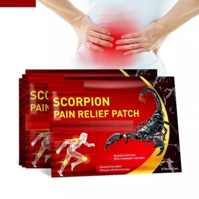 Scorpion Pain Patches Holistic/Herbal/ Chinese  Pain Relief Joints, Back Legs
