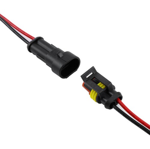 2/5/10 Set 2-Pin 2Way Wire Connector Plug Waterproof Male Female Electrical - Picture 5 of 9