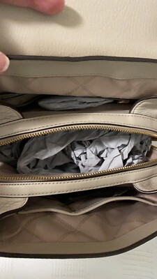 Michael Kors Raven Medium Pebbled Leather Backpack - Sand | eBay display picture 3