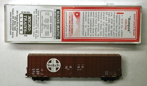 MTL S Micro-Trains 6.39 Special Run Santa Fe ATSF 37582 60' ex altura caja coche | Zustand: New