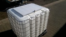 1000 L IBC FISCHTANK mit Gitterbox/Palette  