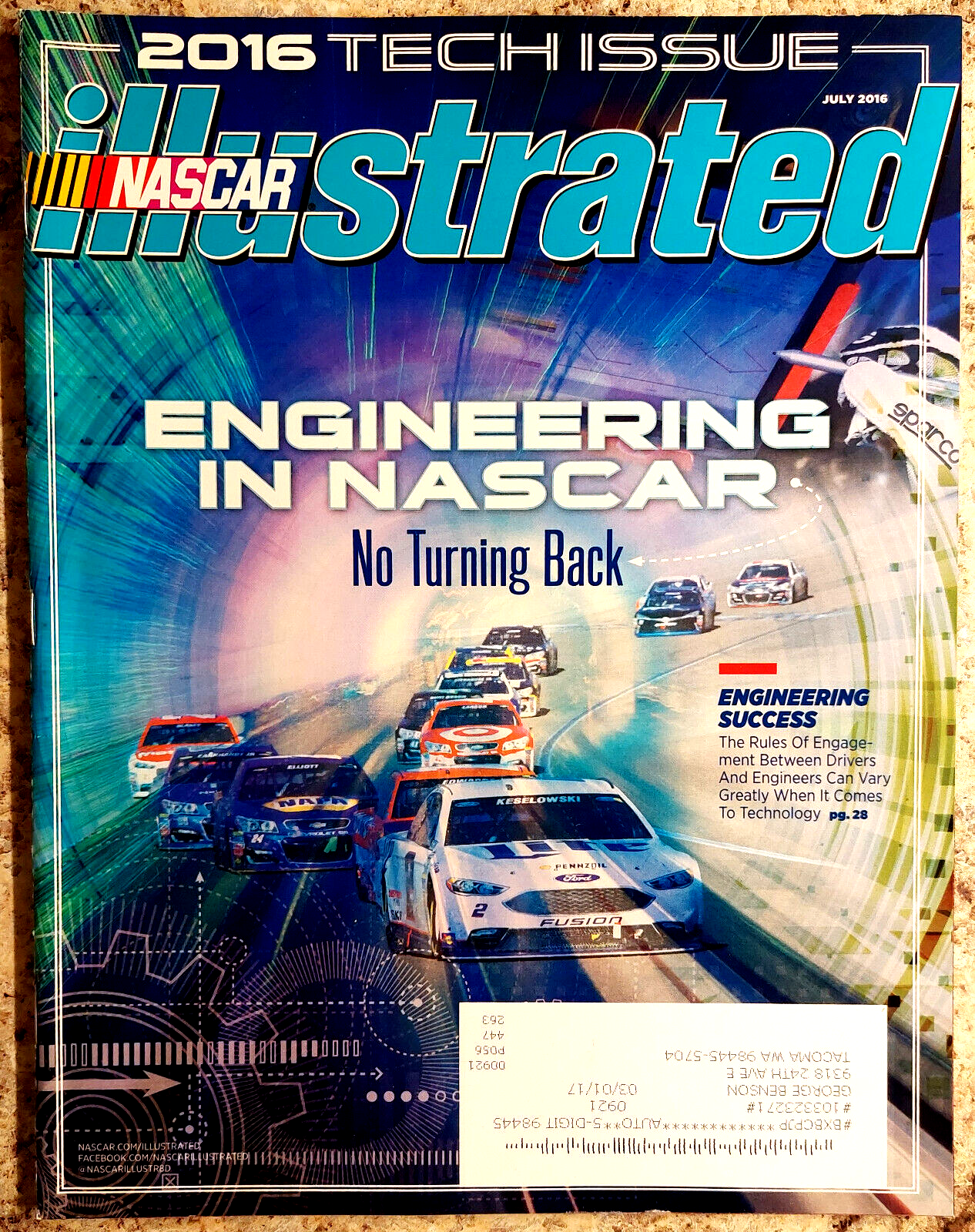 NASCAR Illustrated magazine, July 2016, articles, news, great pics