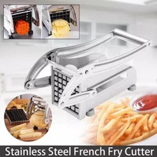 Stainless Steel French Fry Cutter 2 Blade Potato Vegetable Chopper Dicer