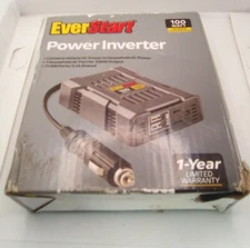 EverStart 100W Vehicle Power Inverter Converter DC/AC (12v to 110v) 2 USB Ports 