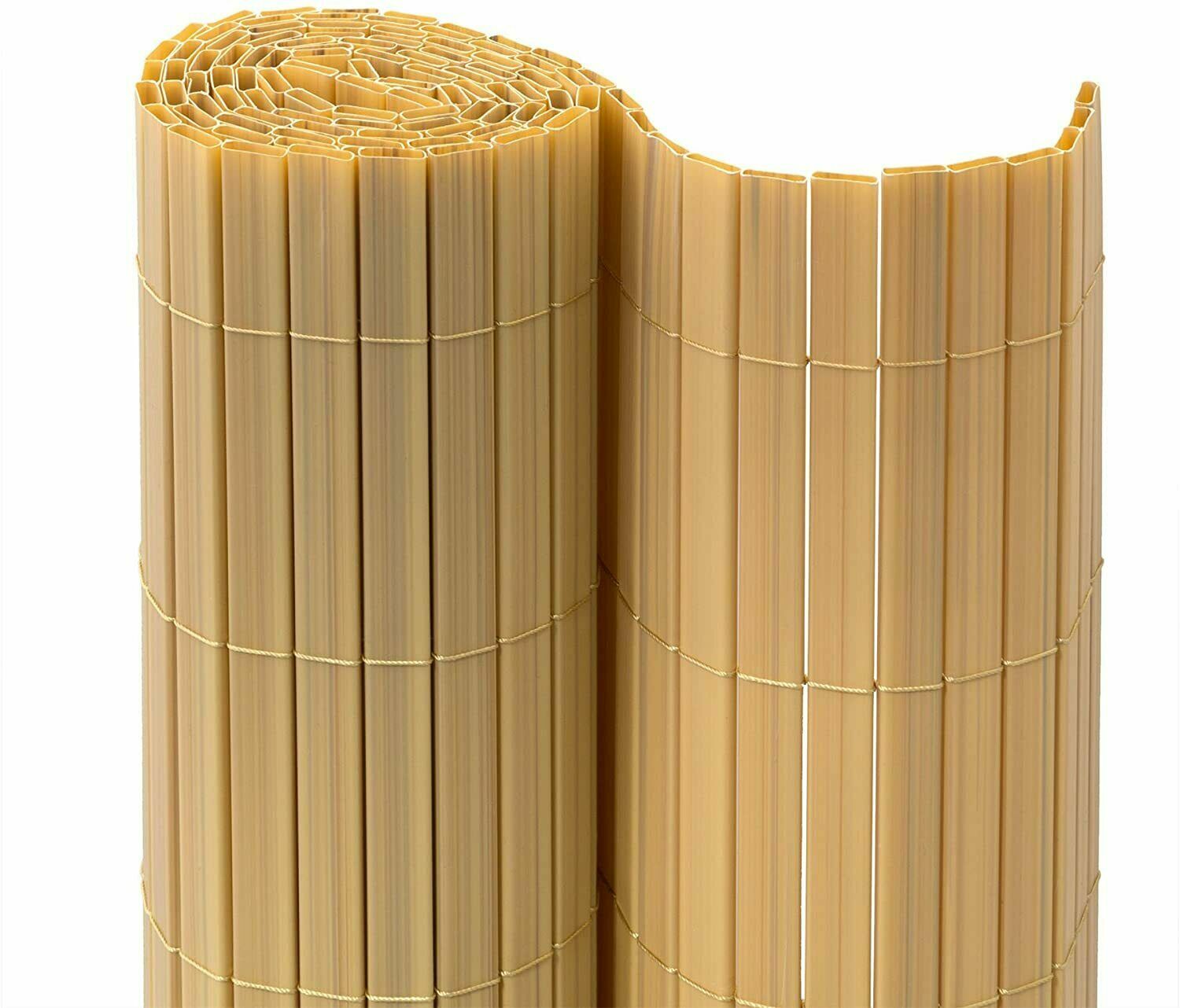 ARELLA ARELLE IN STUOIA CANNA PVC NATURALE 1,5X3 MT CANNA DOPPIA BAMBOO SEPARE'