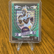 2021 Prizm Draft Picks Terrace Marshall Jr Crusade Green Wave Prizm RC #180