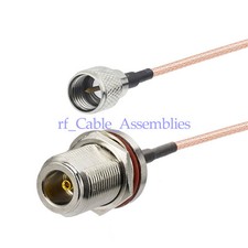 Mini-UHF male plug to N Female Jack Adapter RF Pigtail Coaxial cable RG316 20cm