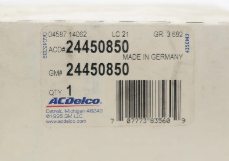 NUEVO SENSOR DE OXÍGENO ACDelco O2 24450850 Saturn L300 2001-2005 LW300 2001-2003 3,0 L Foto 2 de 4