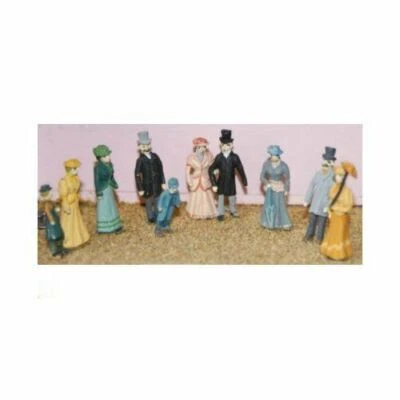 10 Victorian/Edwardian Upper Class Figures Langley F8
