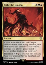 Wake the Dragon 0074 Non Foil Rare LOTR Commander MTG Near Mint