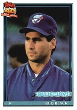 TOPPS  40 YEARS OF BASEBALL 1991 BASEBALL CARD 292 BUD BLACK BLUE JAYS