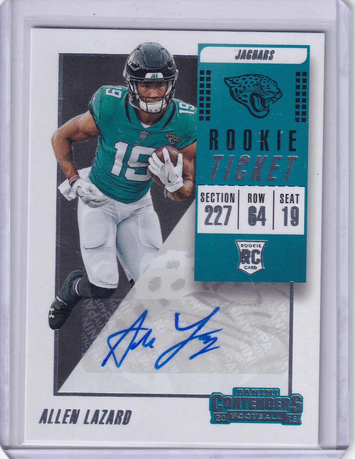 Allen Lazard 2018 Panini Contenders Rookie Ticket Rc Auto
