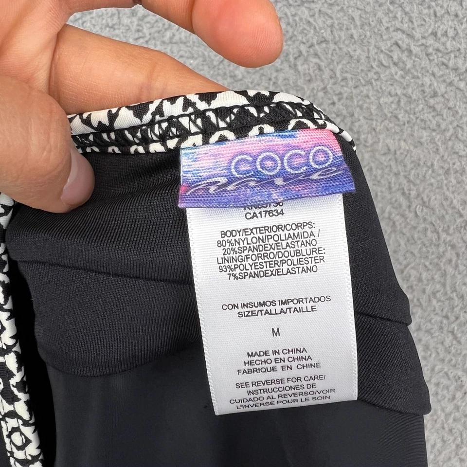 New Woman's Coco Rave Bra Sized Black Bikini Skirt Swimsuit Bottom size M - Image 4 of 4