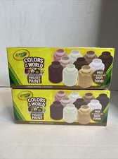 Crayola Colors of the World Washable Project Paint 10 paint Bottles 2oz each X 2
