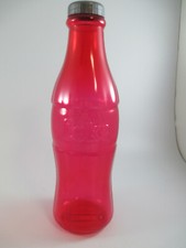 Coca-Cola Plastic 12" Red Contour Bottle Coin Bank