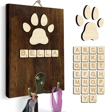 Personalized Dog Leash Hooks Memorial Cat Leash Hangers For Wall Pet Loss Gifts