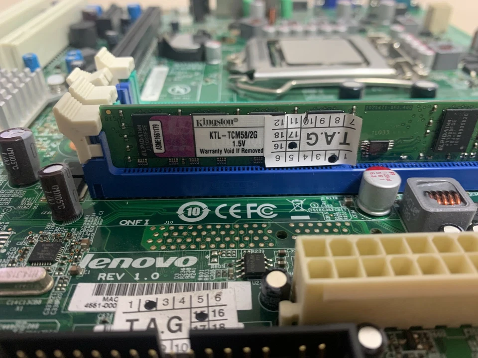 Lenovo IQ57M motherboard Rev: 1.0 LGA1156 + CPU Intel i5-560 SLBTJ + RAM 2GB - Image 3 of 4