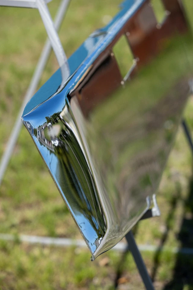 Parachoques cromado Peterbilt 352/359 - acero calibre 7 cónico, placas de respaldo EE. UU. Foto 4 de 4