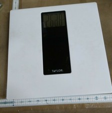 Digital Bathroom Scale White/Black - Taylor For parts ONLY