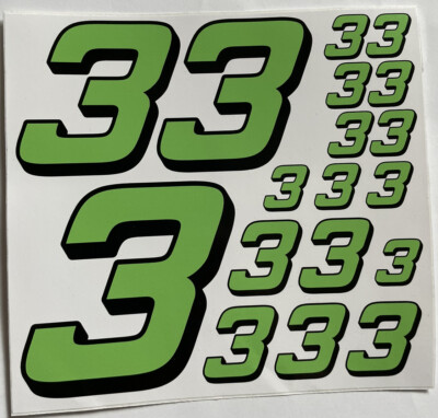 Discounted - Green W/ Black Outline #3 R/c Box L