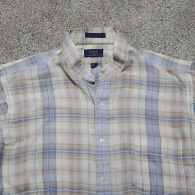 Arrow  Multicolor Plaid Button Down Shirt Long Sleeve Men's Size 16.5 32 / 33