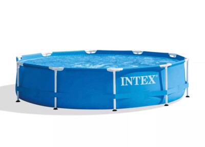 Intex 10' x 30'' Metal Frame Set Swimming Pool w/ Filter Pump 28201EH (Unopened )