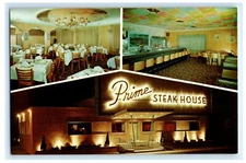 Prime Steak House Restaurant Stickney Illinois IL Postcard (HK4)