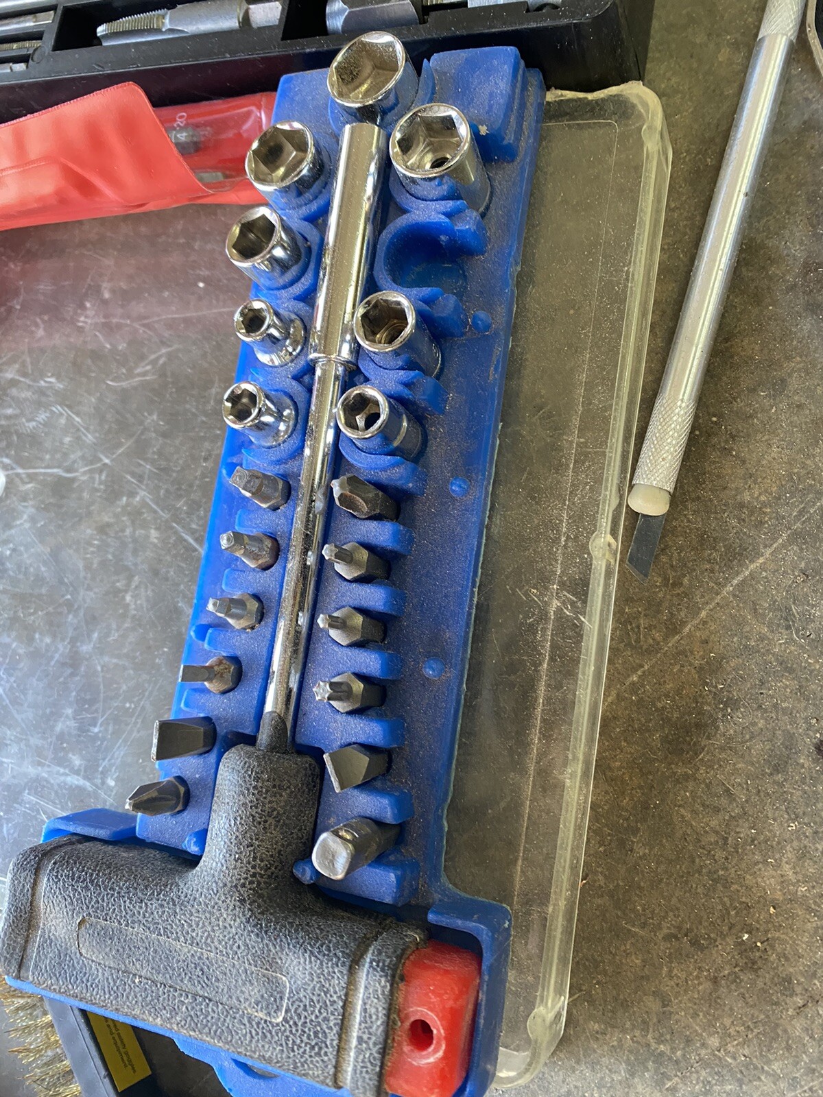 Vintage Craftsman Tap And Die Set Tool Lot Evans Ruler Machine Vise Etc