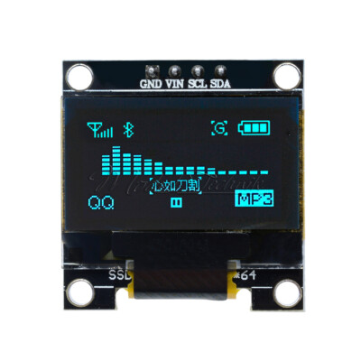 Blue 0.96'' 128X64 OLED I2c IIC Serial LED LCD Display Module for Arduino
