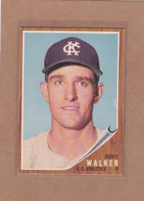 1962 TOPPS BASEBALL JERRY WALKER #357 A'S EX+ *A18032