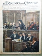 La Domenica del Corriere 14 November 1909 Microbi Steinheil Mojahedin Poppi Giro