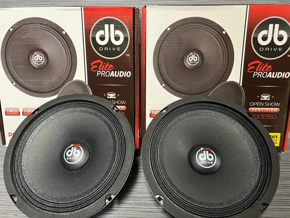 DB Drive P5M 6NEO 6.5" Neo Mid Range Car Audio Pro Audio Midrange Speaker Pair - Image 3 of 4