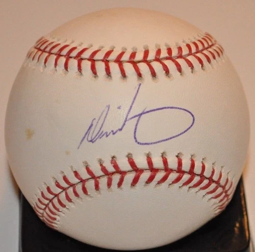 Derrick May Cubs - Brewers - Astros - Phillies - Expos Signed ML Baseball COA