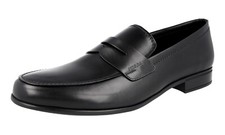 PRADA Leather Penny Loafer Dress Suit Formal Shoes Black - NEW -  US 11 EU 44