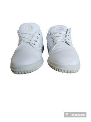 Ecco Soft Women's White nubuck Leather Sneaker Walking Shoes 40 EU / 9 - 9.5 US