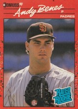 FREE SHIPPING-MINT-1990 Donruss #41 Andy Benes SD Padres RATED ROOKIE