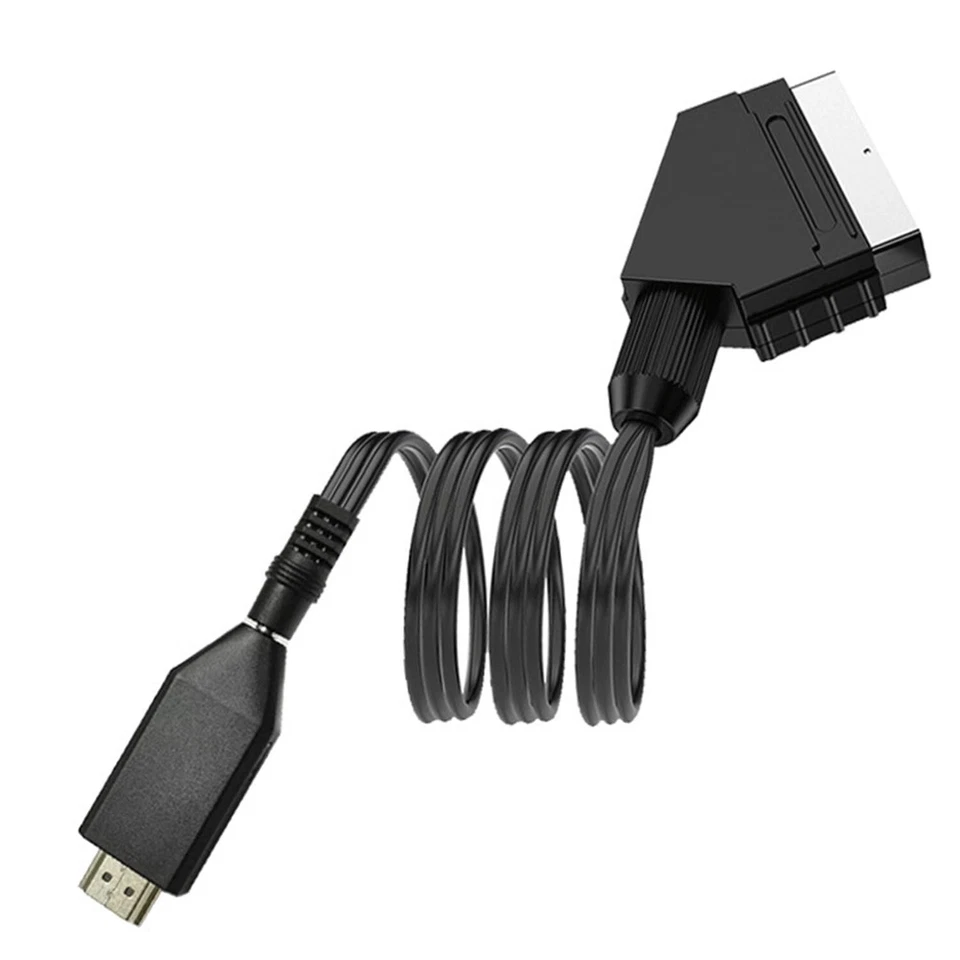 LNGJIN Cavo SCART HDMI Adattatore da Scart a HDMI Convertitore Audio Video Cavo - Immagine 3 di 4