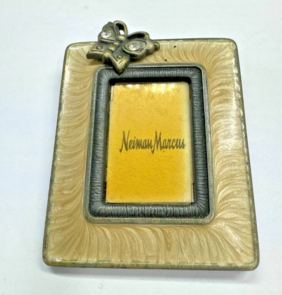 Jay Strongwater Mini Frame with Butterfly & Swarovski Crystals Neiman