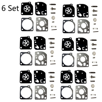 6x Carburetor Carb Kit For ECHO SRM 2100 GT2150 For Zama RB-64 C1U-K47 C1U-K53