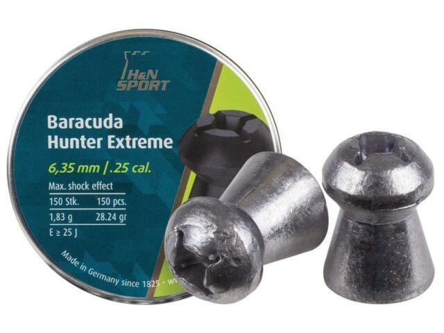 28.4 Gr 150ct # 92166350001 Hollowpoint H/&N Baracuda Hunter Extreme .25 Cal